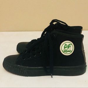 P.F. Flyer black canvas Sandlot hi top sneaker